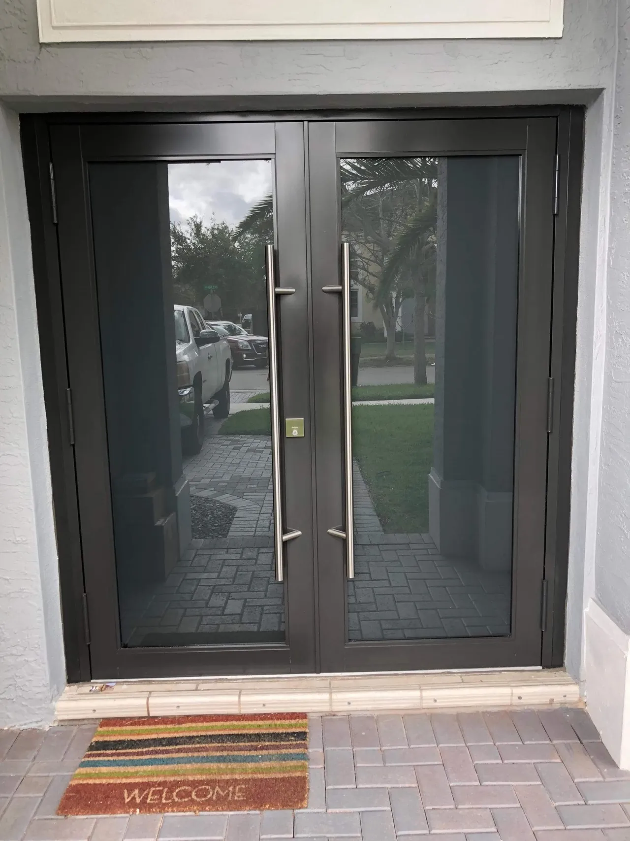 Modern Glass Double Entry