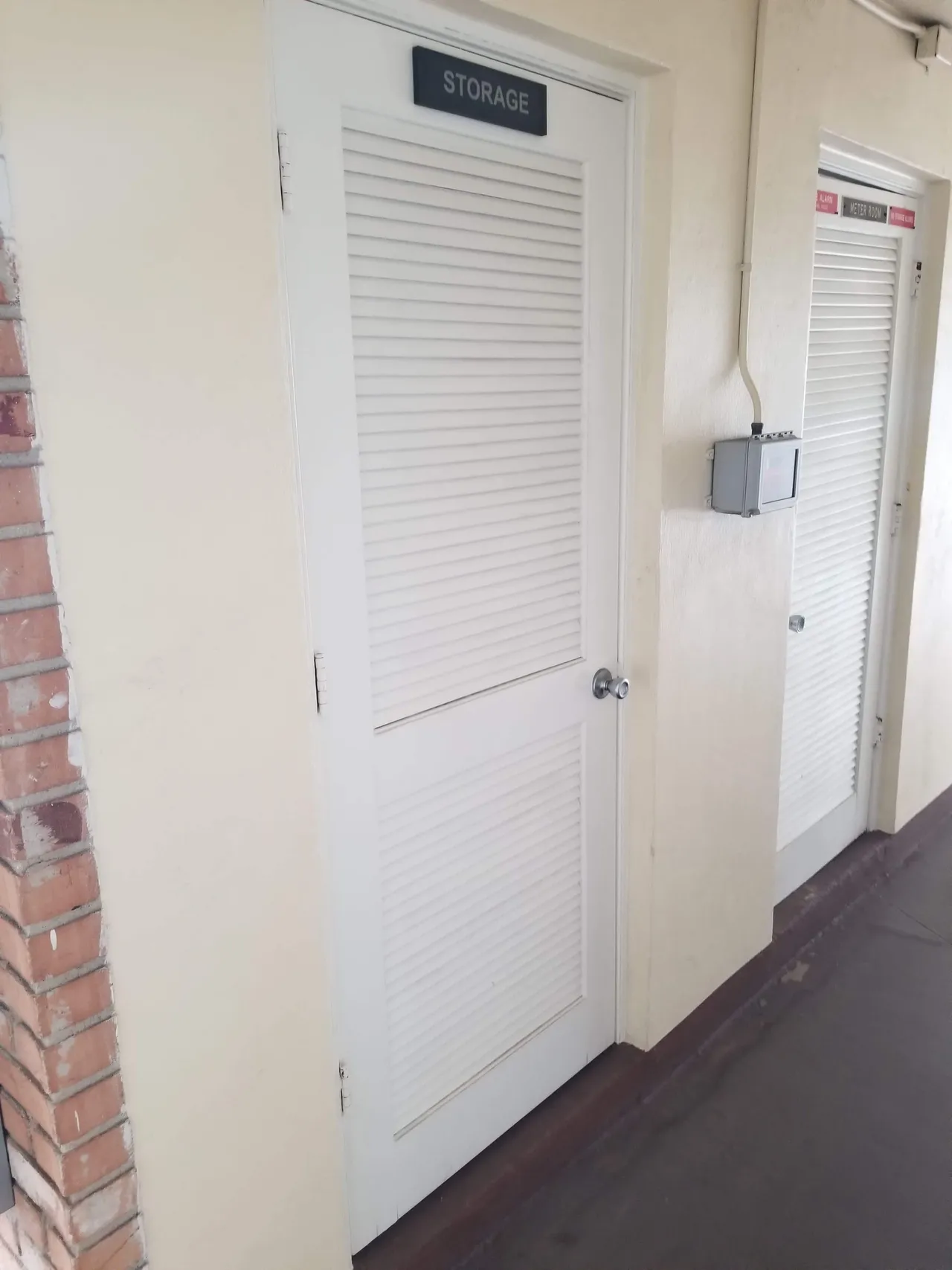 Louvered Storage Doors