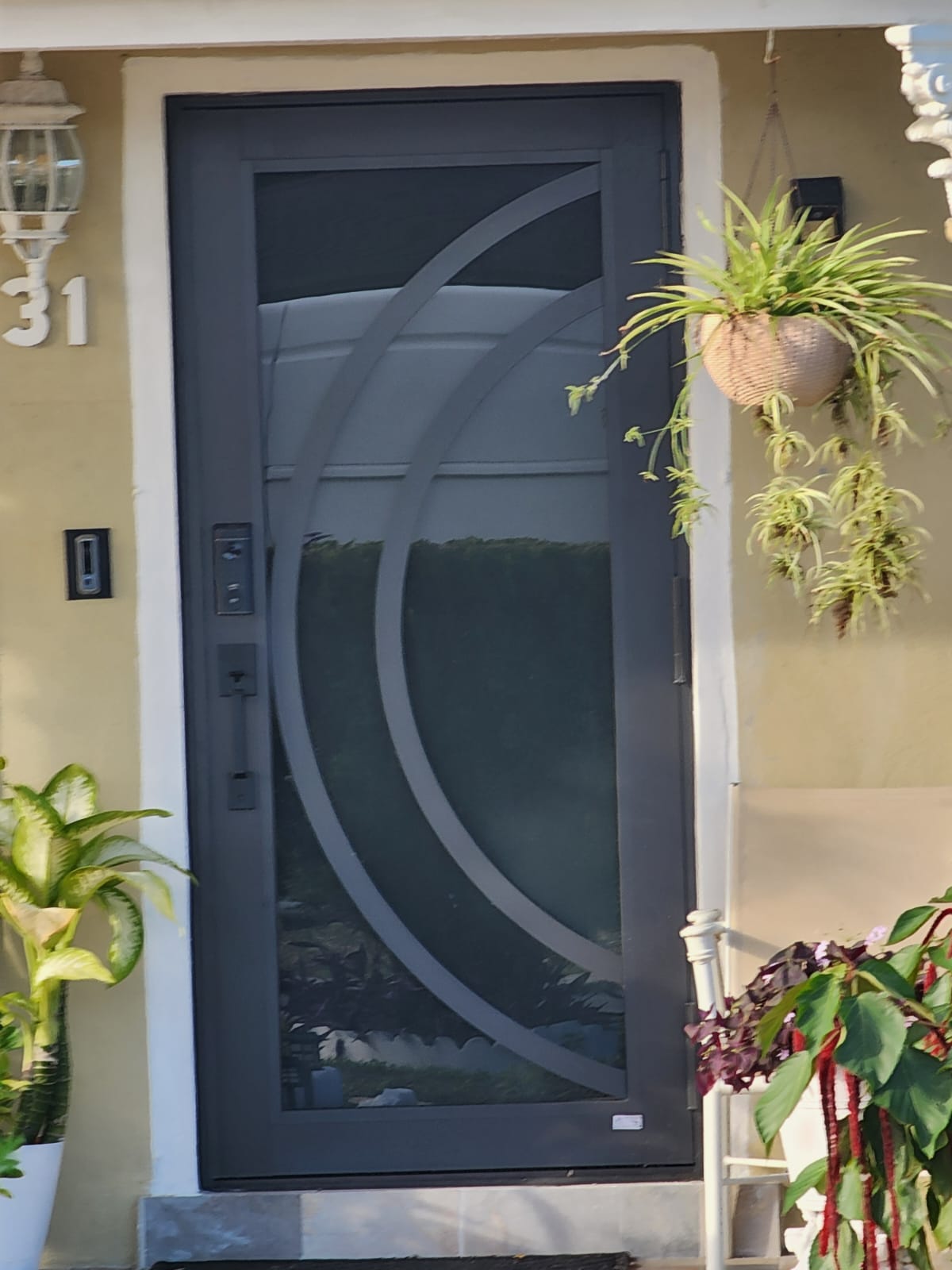 Iron & Glass Front Door